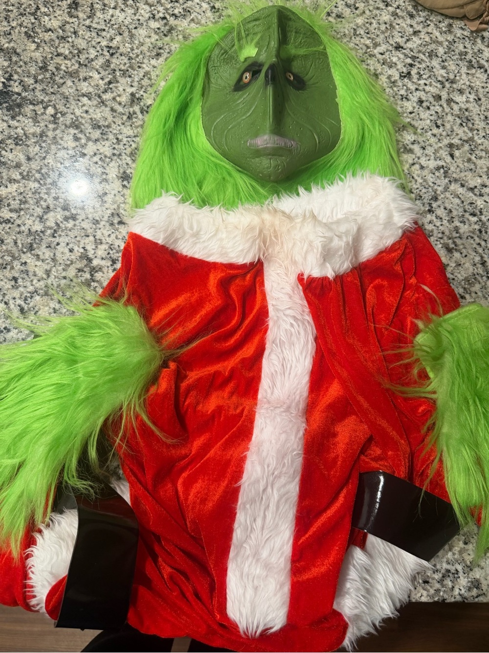 Halloween/ Christmas costume Grinch- Adult size S/M